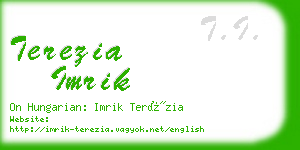 terezia imrik business card